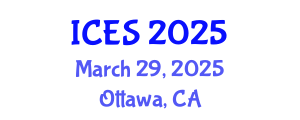 International Conference on Educational Sciences (ICES) March 29, 2025 - Ottawa, Canada