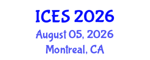International Conference on Educational Sciences (ICES) August 05, 2026 - Montreal, Canada International Conference on Educational Sciences (ICES) August 05, 2026 - Montreal, Canada