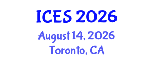 International Conference on Educational Sciences (ICES) August 14, 2026 - Toronto, Canada International Conference on Educational Sciences (ICES) August 14, 2026 - Toronto, Canada