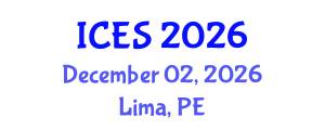 International Conference on Educational Sciences (ICES) December 02, 2026 - Lima, Peru International Conference on Educational Sciences (ICES) December 02, 2026 - Lima, Peru