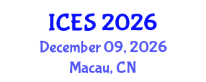 International Conference on Educational Sciences (ICES) December 09, 2026 - Macau, China International Conference on Educational Sciences (ICES) December 09, 2026 - Macau, China