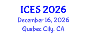 International Conference on Educational Sciences (ICES) December 16, 2026 - Quebec City, Canada International Conference on Educational Sciences (ICES) December 16, 2026 - Quebec City, Canada