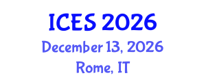 International Conference on Educational Sciences (ICES) December 13, 2026 - Rome, Italy International Conference on Educational Sciences (ICES) December 13, 2026 - Rome, Italy
