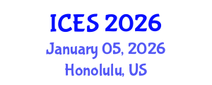 International Conference on Educational Sciences (ICES) January 05, 2026 - Honolulu, United States