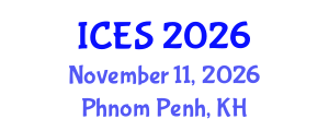 International Conference on Educational Sciences (ICES) November 11, 2026 - Phnom Penh, Cambodia International Conference on Educational Sciences (ICES) November 11, 2026 - Phnom Penh, Cambodia
