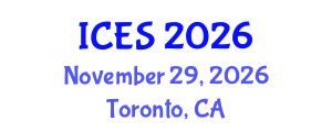 International Conference on Educational Sciences (ICES) November 29, 2026 - Toronto, Canada International Conference on Educational Sciences (ICES) November 29, 2026 - Toronto, Canada