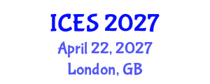 International Conference on Educational Sciences (ICES) April 22, 2027 - London, United Kingdom International Conference on Educational Sciences (ICES) April 22, 2027 - London, United Kingdom