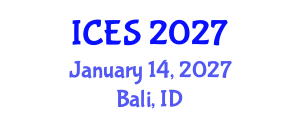 International Conference on Educational Sciences (ICES) January 14, 2027 - Bali, Indonesia International Conference on Educational Sciences (ICES) January 14, 2027 - Bali, Indonesia