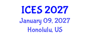 International Conference on Educational Sciences (ICES) January 09, 2027 - Honolulu, United States International Conference on Educational Sciences (ICES) January 09, 2027 - Honolulu, United States