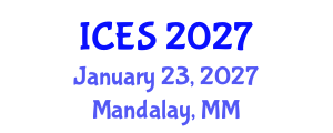 International Conference on Educational Sciences (ICES) January 23, 2027 - Mandalay, Myanmar International Conference on Educational Sciences (ICES) January 23, 2027 - Mandalay, Myanmar