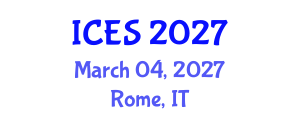 International Conference on Educational Sciences (ICES) March 04, 2027 - Rome, Italy International Conference on Educational Sciences (ICES) March 04, 2027 - Rome, Italy