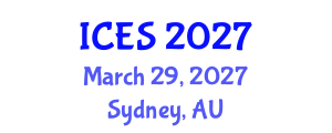 International Conference on Educational Sciences (ICES) March 29, 2027 - Sydney, Australia International Conference on Educational Sciences (ICES) March 29, 2027 - Sydney, Australia