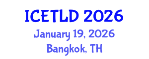 International Conference on Educational Technology and Learning Design (ICETLD) January 19, 2026 - Bangkok, Thailand International Conference on Educational Technology and Learning Design (ICETLD) January 19, 2026 - Bangkok, Thailand