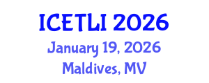 International Conference on Educational Technology and Learning Innovation (ICETLI) January 19, 2026 - Maldives, Maldives International Conference on Educational Technology and Learning Innovation (ICETLI) January 19, 2026 - Maldives, Maldives