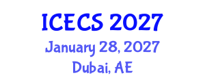 International Conference on Effects of Crime on Society (ICECS) January 28, 2027 - Dubai, United Arab Emirates