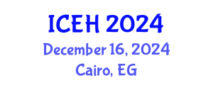 International Conference on Elderly Healthcare (ICEH) December 16, 2024 - Cairo, Egypt