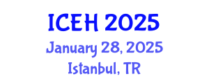 International Conference on Elderly Healthcare (ICEH) January 28, 2025 - Istanbul, Turkey
