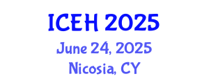 International Conference on Elderly Healthcare (ICEH) June 24, 2025 - Nicosia, Cyprus
