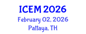 International Conference on Electric Machines (ICEM) February 02, 2026 - Pattaya, Thailand International Conference on Electric Machines (ICEM) February 02, 2026 - Pattaya, Thailand