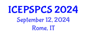 International Conference on Electric Power System Protection and Control System (ICEPSPCS) September 12, 2024 - Rome, Italy