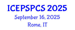 International Conference on Electric Power System Protection and Control System (ICEPSPCS) September 16, 2025 - Rome, Italy