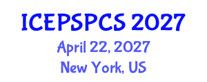 International Conference on Electric Power System Protection and Control System (ICEPSPCS) April 22, 2027 - New York, United States International Conference on Electric Power System Protection and Control System (ICEPSPCS) April 22, 2027 - New York, United States