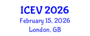 International Conference on Electric Vehicles (ICEV) February 15, 2026 - London, United Kingdom