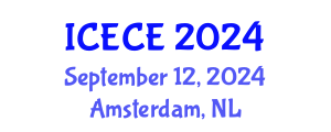 International Conference on Electrical and Communication Engineering (ICECE) September 12, 2024 - Amsterdam, Netherlands