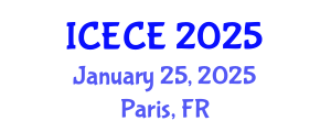 International Conference on Electrical and Communication Engineering (ICECE) January 25, 2025 - Paris, France