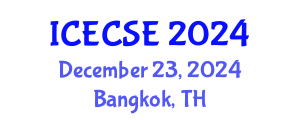 International Conference on Electrical and Computer Systems Engineering (ICECSE) December 23, 2024 - Bangkok, Thailand