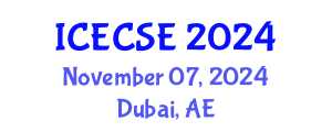 International Conference on Electrical and Computer Systems Engineering (ICECSE) November 07, 2024 - Dubai, United Arab Emirates