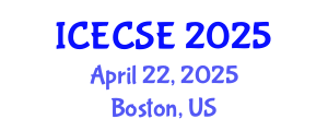 International Conference on Electrical and Computer Systems Engineering (ICECSE) April 22, 2025 - Boston, United States