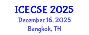 International Conference on Electrical and Computer Systems Engineering (ICECSE) December 16, 2025 - Bangkok, Thailand