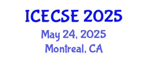 International Conference on Electrical and Computer Systems Engineering (ICECSE) May 24, 2025 - Montreal, Canada