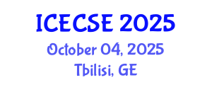 International Conference on Electrical and Computer Systems Engineering (ICECSE) October 04, 2025 - Tbilisi, Georgia