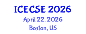 International Conference on Electrical and Computer Systems Engineering (ICECSE) April 22, 2026 - Boston, United States