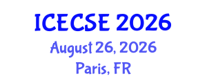 International Conference on Electrical and Computer Systems Engineering (ICECSE) August 26, 2026 - Paris, France