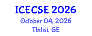 International Conference on Electrical and Computer Systems Engineering (ICECSE) October 04, 2026 - Tbilisi, Georgia