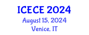 International Conference on Electrical and Control Engineering (ICECE) August 15, 2024 - Venice, Italy