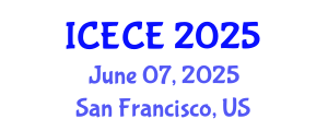 International Conference on Electrical and Control Engineering (ICECE) June 07, 2025 - San Francisco, United States