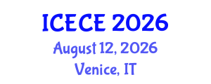 International Conference on Electrical and Control Engineering (ICECE) August 12, 2026 - Venice, Italy