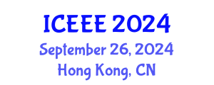 International Conference on Electrical and Electronics Engineering (ICEEE) September 26, 2024 - Hong Kong, China