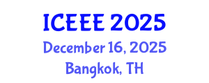 International Conference on Electrical and Electronics Engineering (ICEEE) December 16, 2025 - Bangkok, Thailand