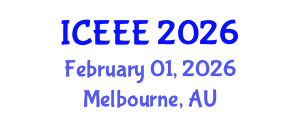 International Conference on Electrical and Electronics Engineering (ICEEE) February 01, 2026 - Melbourne, Australia