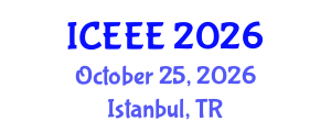 International Conference on Electrical and Electronics Engineering (ICEEE) October 25, 2026 - Istanbul, Turkey