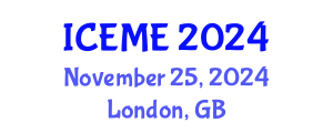International Conference on Electrical and Mechatronics Engineering (ICEME) November 25, 2024 - London, United Kingdom