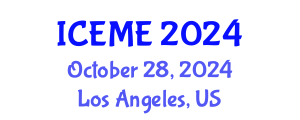 International Conference on Electrical and Mechatronics Engineering (ICEME) October 28, 2024 - Los Angeles, United States