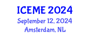 International Conference on Electrical and Mechatronics Engineering (ICEME) September 12, 2024 - Amsterdam, Netherlands
