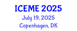 International Conference on Electrical and Mechatronics Engineering (ICEME) July 19, 2025 - Copenhagen, Denmark