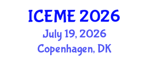 International Conference on Electrical and Mechatronics Engineering (ICEME) July 19, 2026 - Copenhagen, Denmark